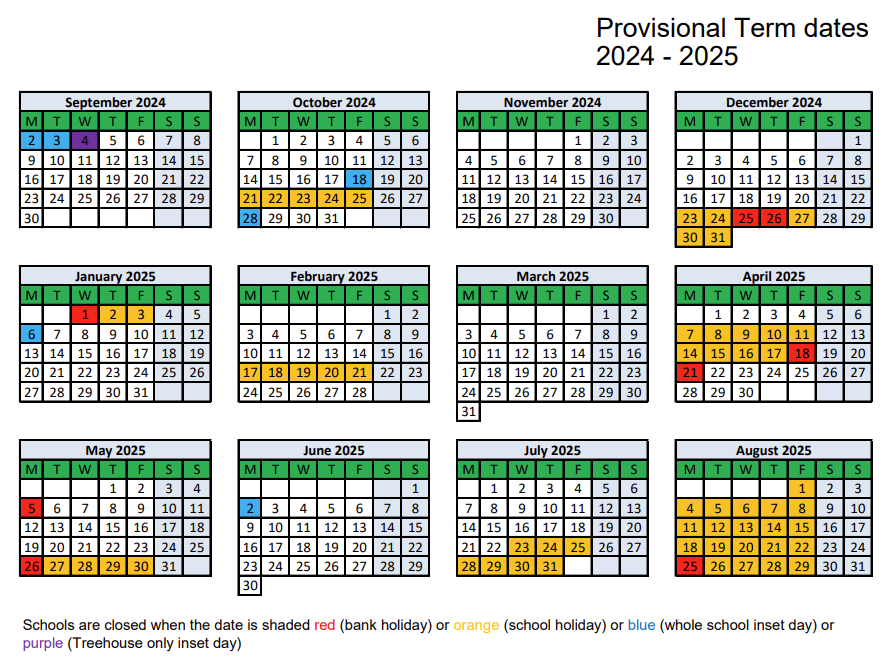 Provisional Term Dates
